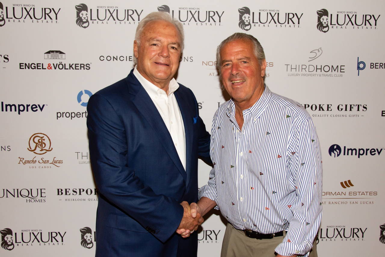 President of LIV Sotheby’s International Realty, Scott Webber (left), pictured with Chairman and Founder of Who’s Who in Luxury Real Estate, John Brian Losh (right).