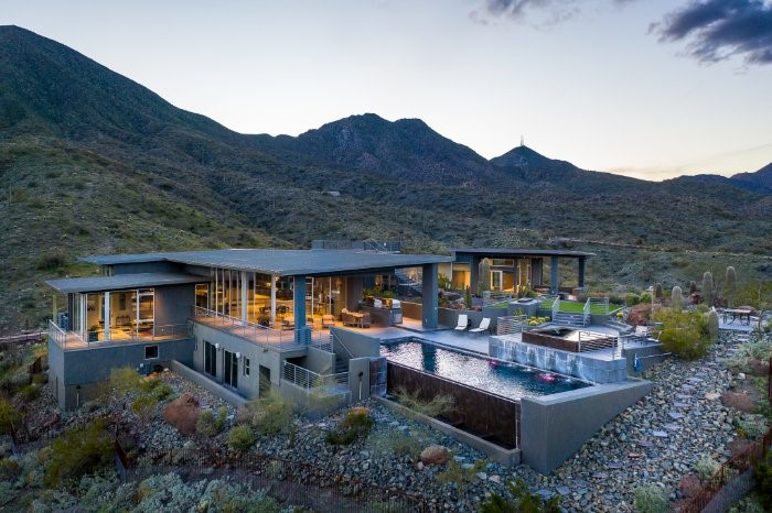The luxury contemporary home sold for $5.5 million.