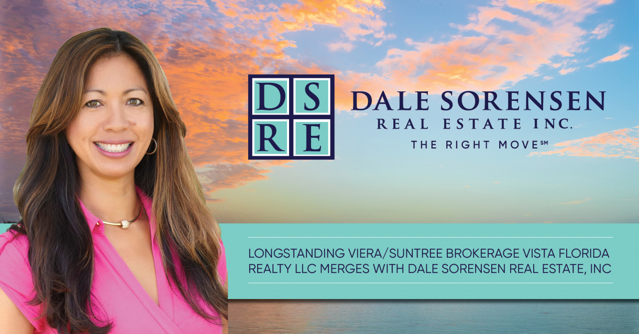 Longstanding Viera/Suntree Brokerage Vista Florida Realty LLC Merges with Dale Sorensen Real Estate, Inc
