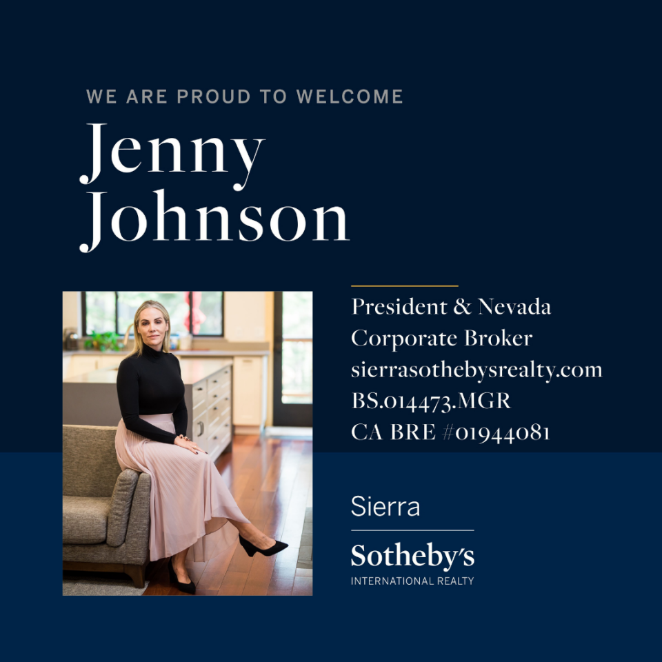 Jenny Johnson Joins Sierra Sotheby’s as President and Nevada Corporate Broker