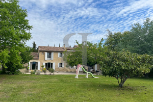 Large farmhouse and wooded park near Mont Ventoux in Bédoin area