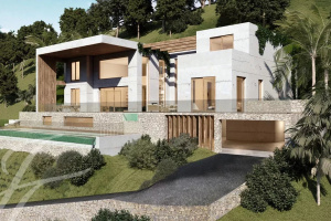 Large designer Villa for sale with remarkable design & sea views towards Palm...