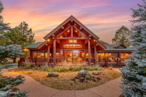 12696 Rustic Cabin Trl | Mountain Luxury: Log Home in Flagstaff, AZ